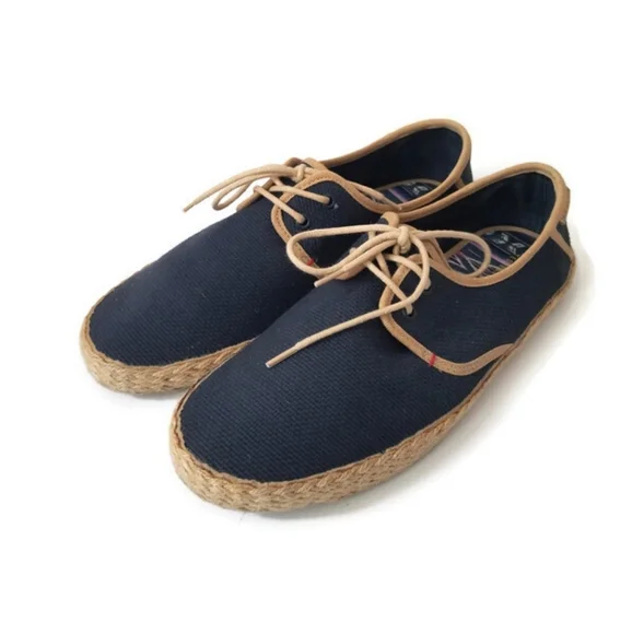 Ted Baker Navy Suede and espadrille Shoes Ted Baker London Taymii Wedge Espadrille Sandal in Navy Blue  main image 3